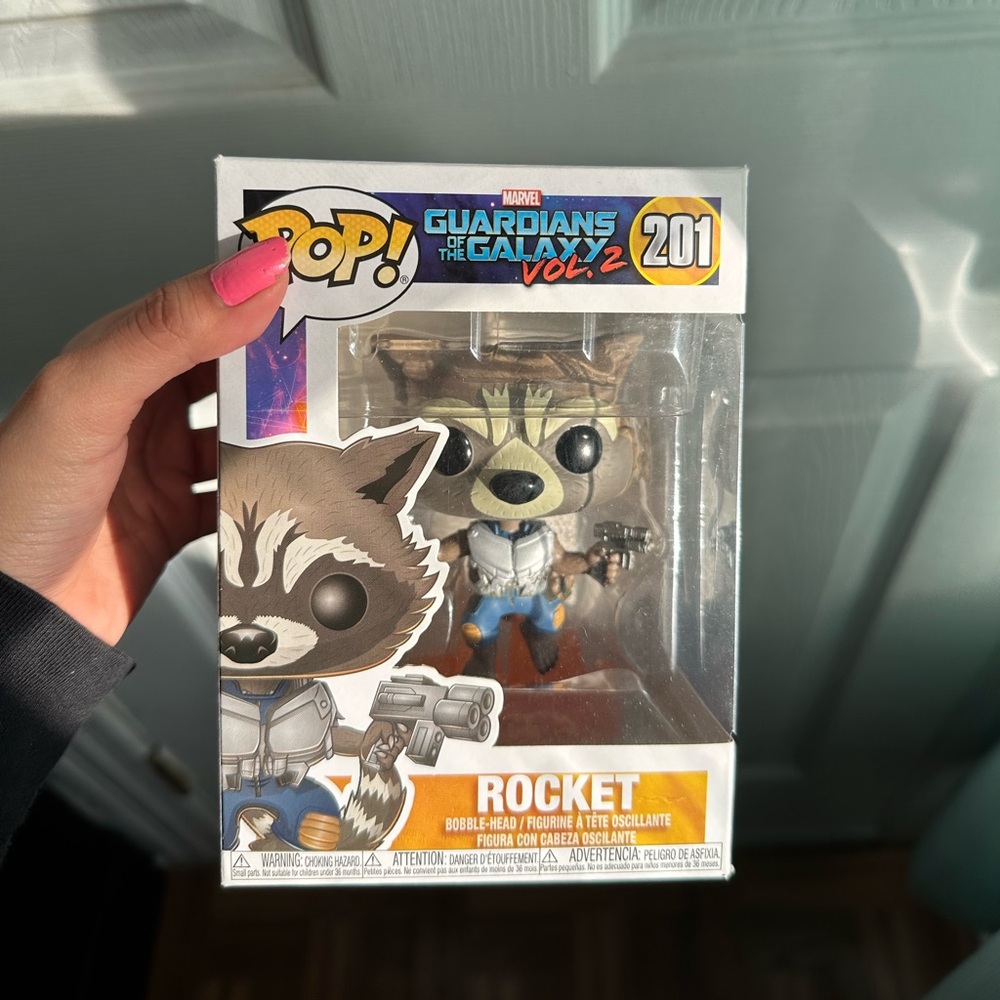 Funko Pop Rocket Vinyl Figure - Brown and Gray